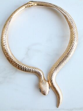 Brand New gold snake necklace jewelry accessory rave party hot girl outfit